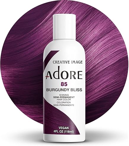 Adore Semi-Permanent Haircolor #186 Rich Eggplant 4 Ounce (118ml
